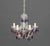 Murano Amethyst Glass Five-Branch Chandelier For Sale - Image 11 of 11