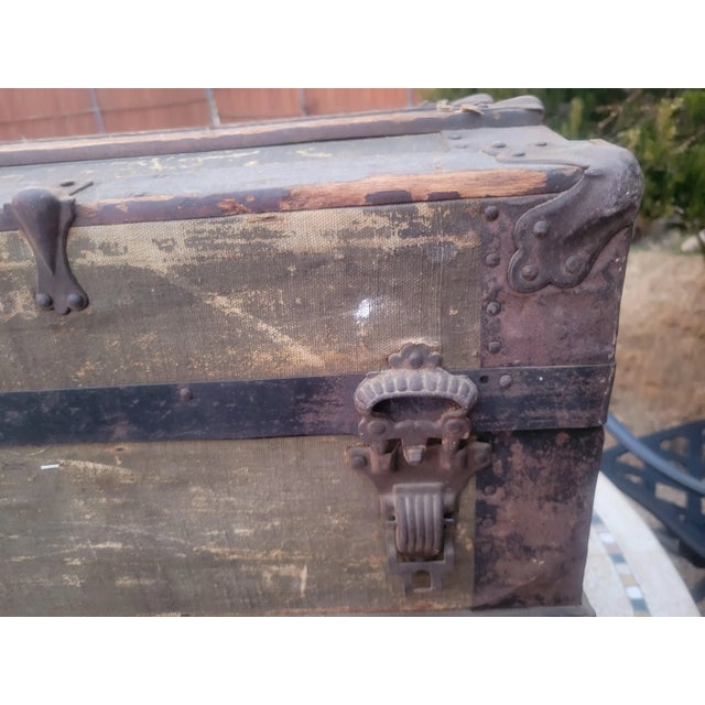 1900s Antique German Steamer With Dome Top For Sale - Image 4 of 13