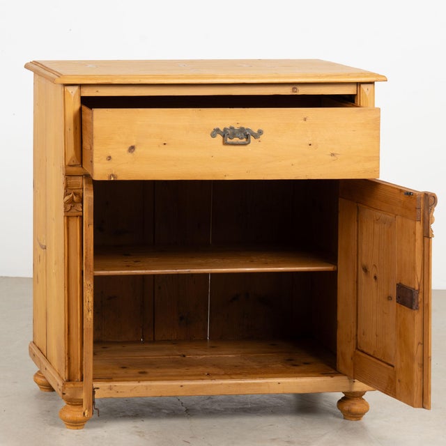 Farmhouse 19th Century Danish Pine Sideboard With Arched Panel Doors For Sale - Image 3 of 13