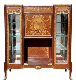 Louis XV Style Display Cabinet in Wood