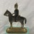 Gold Antique Victorian Brass, British Soldier on Horseback Doorstop For Sale - Image 8 of 11