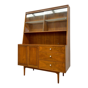 Vintage Mid Century Modern Kipp Stewart for Drexel Declaration China Cabinet Hutch.