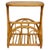Mid-Century Modern Bamboo Cane Wicker Mid-Century Modern Side Bedside End Sofa Table Magazine Stand For Sale - Image 3 of 13