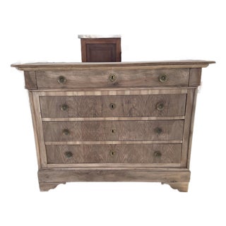 19th Century French Louis Philippe Bleached Chest of Drawer / Commode For Sale