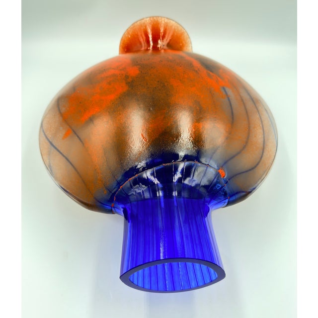 Kosta Boda Studio Art Glass by Kjell Engman Signed Vase "Bon Bon" Series #49650 For Sale - Image 11 of 14