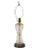 Antique Cut Glass Vase Lamp With Crystal Finial For Sale