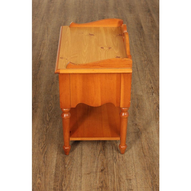 Stanley Furniture Pine and Wicker Side Table Nightstand For Sale - Image 18 of 18