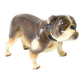 1940s Porcelain Bulldog Figurine Erphila Germany For Sale