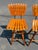 Pair Original MCM Arthur Umanoff Style Wood Slat Stools For Sale In Philadelphia - Image 6 of 7