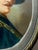Antique 1800's Original Hand Painted Miniature Rembrandt Portrait Bronze Framed For Sale - Image 4 of 9