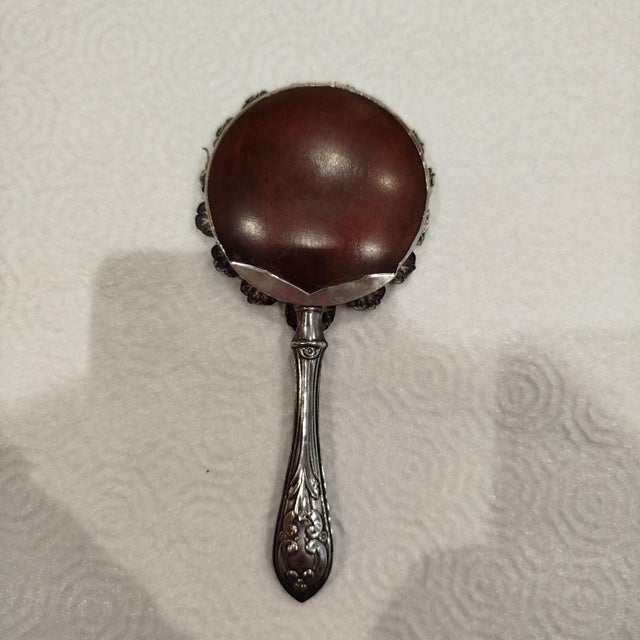 Silver Silver Hand Mirror, 1930s For Sale - Image 8 of 12