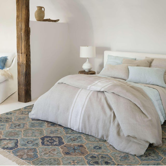 Contemporary Pine Cone Hill by Annie Selke Lush Linen Sky Puff, King For Sale - Image 3 of 5