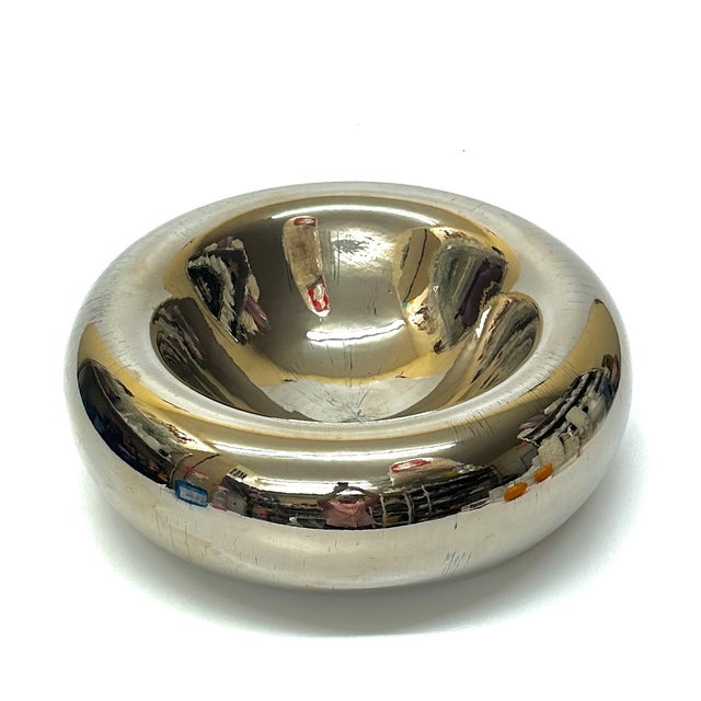 Glass Gigantic Artisanal Modernist Style Glass Bowl, Signed For Sale - Image 7 of 11