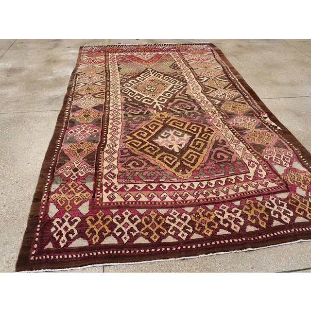 Galerie Shabab Collection Early 20th Century Persian Kurdish Accent Rug For Sale In New York - Image 6 of 8