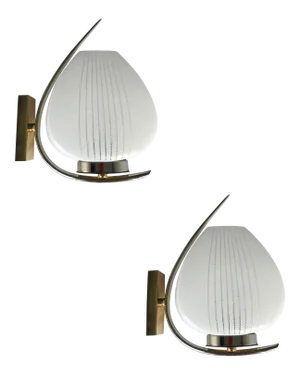 1960s Maison Lunel Sconces - A Pair
