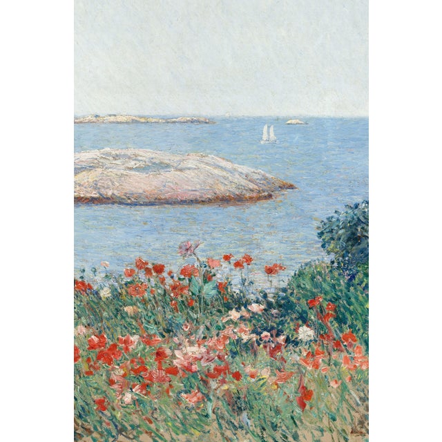 Vintage Coastal Art Print – Poppies by Childe Hassam, 40" X 30" For Sale In Buffalo - Image 6 of 7