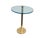 Metal Mid 20th Century Attributed Leon Rosen Pace Solid Brass Glass Side Table For Sale - Image 7 of 15