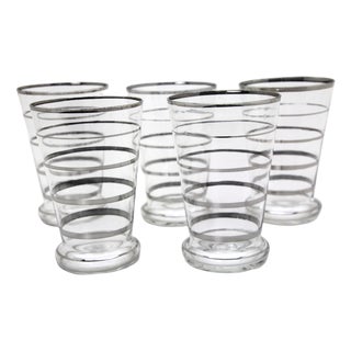 Set of Czech Art Deco Drinking Glasses, Set of 5 For Sale