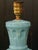 Lamp in Light Blue with Leaves and Textures from Manises, 1970s For Sale - Image 3 of 8