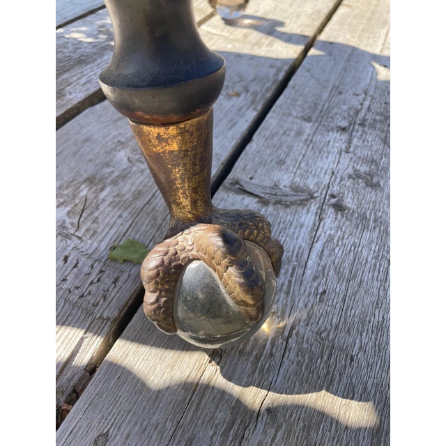 Square Barley Twist Table with Ball Feet, 1890s For Sale - Image 3 of 11