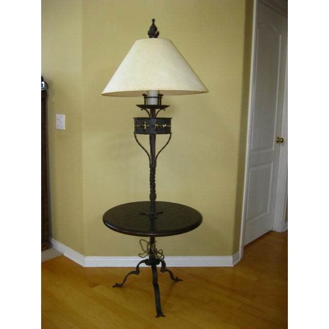 Spanish Pair of Vintage Spanish Style Zoro Iron Floor Lamps by Paul Ferrante For Sale - Image 3 of 17