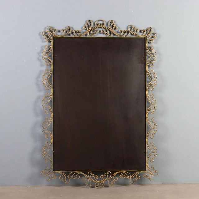 Vintage Mirror in Wrought Iron, Italy, 1980s For Sale - Image 11 of 12