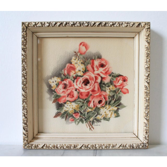 Turner Vintage Framed Turner Floral Prints For Sale - Image 4 of 9