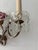 1940s French Beaded Old Vintage Pink Porcelain Roses Flowers Sconces Italian, C 1940 For Sale - Image 5 of 8