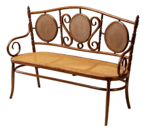 Antique Austrian Bentwood Settee