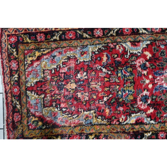 1920s, Antique Persian Hamadan Runner 2.5' X 10.3' For Sale In New York - Image 6 of 12