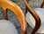 White Mid-Century Round Walnut Chair, 1960s, Set of 4 For Sale - Image 8 of 13