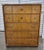 Vintage Huntley Thomasville Pecan Campaign Style 5 Drawer Chest For Sale - Image 11 of 11