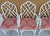 McGuire Chippendale Style Coastal Mid-Century Modern Bamboo Rattan White Dining Armchairs - Set of 4 For Sale In Miami - Image 6 of 11