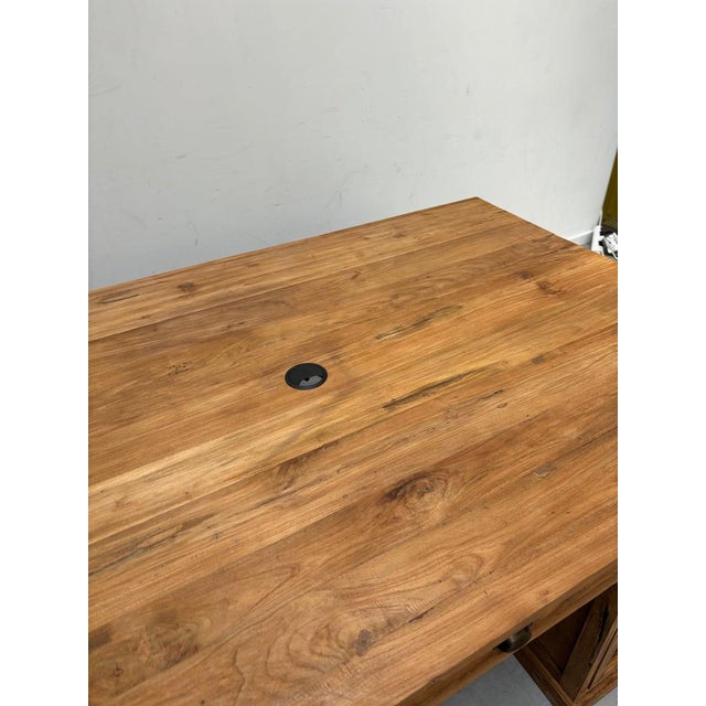 Double Face Desk in Teak For Sale - Image 4 of 5