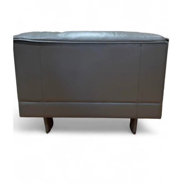 Mid-Century Modern Vintage Poltrana Frau Brown Leather Lounge Chair For Sale - Image 3 of 13