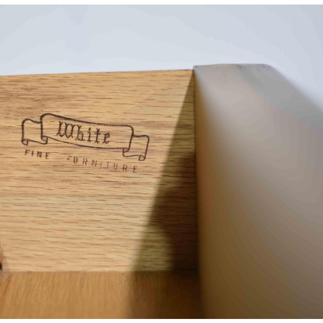 Mid Century Transitional 6-Drawer Chest With Brass Hardware by White Furniture For Sale - Image 15 of 16