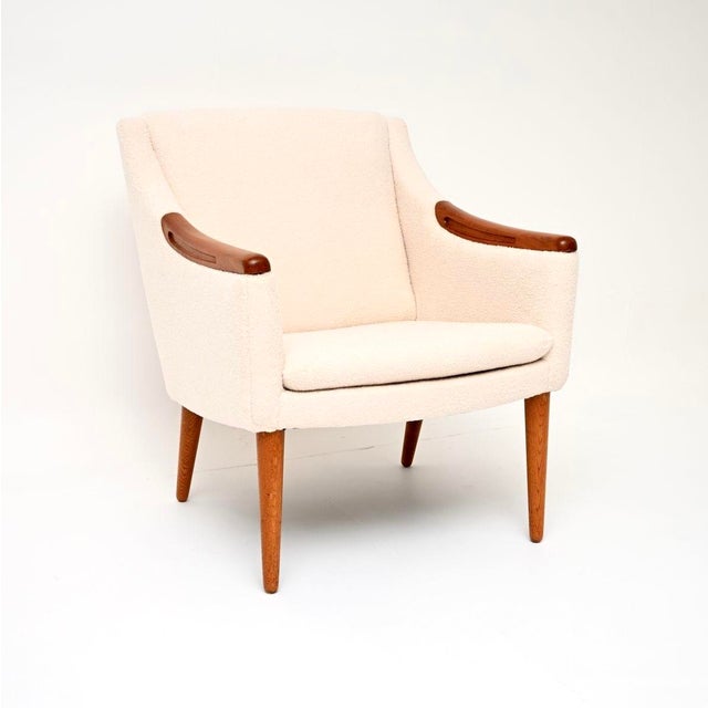 Wood Vintage Scandinavian Teak Armchair, 1960 For Sale - Image 7 of 7