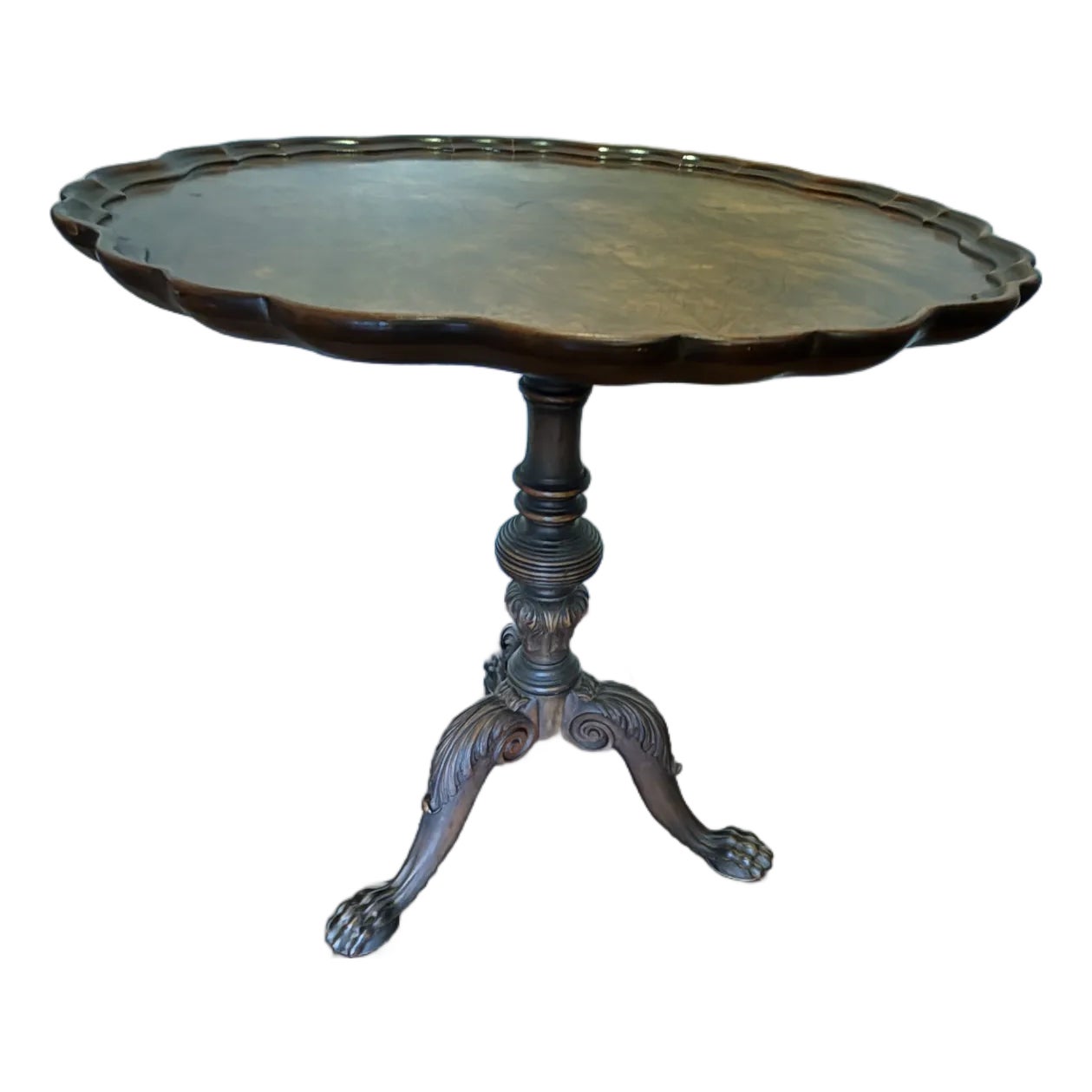 Early 20th Century Johnson Handley Johnson Pie Crust Table, One Owner ...