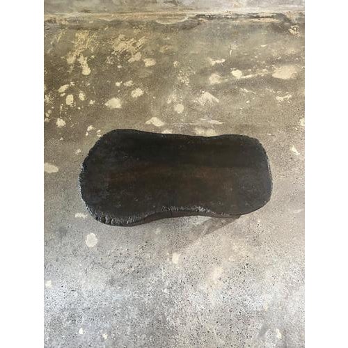 Small Asian Wooden Coffee Table with Kidney-Shaped Top For Sale - Image 4 of 18