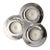 Vintage Crystal Glass Trio Tealight Candle Holder For Sale