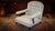 Buttoned Lounge Chair in Ticking Fabric from Howard & Sons For Sale - Image 13 of 18