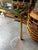 1970s Gold Metal Glass Top Console Table For Sale - Image 4 of 6