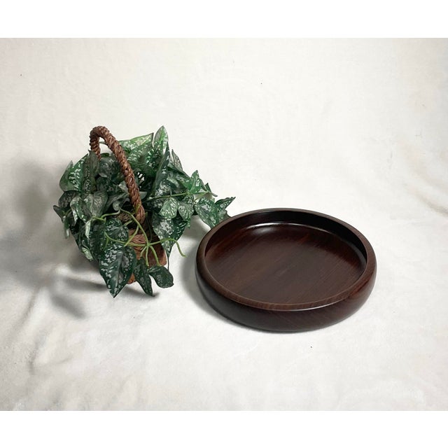1960s Brazilian Rosewood Wood Turned Bowl For Sale - Image 9 of 12