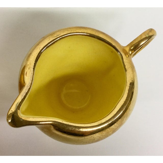 Gold Porcelain Cream & Sugar A Pair Chairish