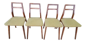 Vintage Mid Century Danish Modern Dining Chairs- Set of 4