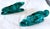Handcrafted Teal Enameled Door Handles by Gabbianelli, 1950s, Set of 2 For Sale - Image 6 of 18