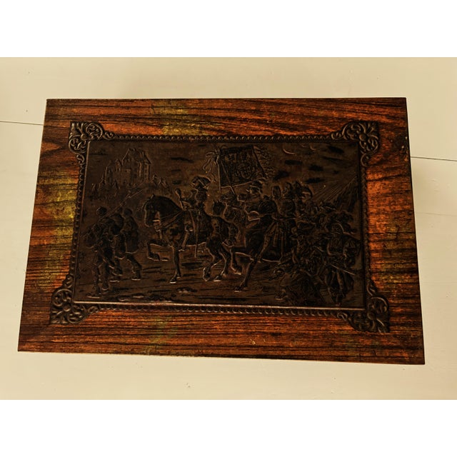Large Antique Embossed Case, 1890s For Sale - Image 9 of 18