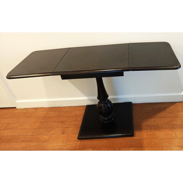 2010s Thomas O'Brien Davis Mahogany Drop Leaf Side Tables - A Pair For Sale - Image 5 of 11