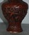 Chinese Antique Carved Chinese Figural Cinnabar Vase For Sale - Image 3 of 12