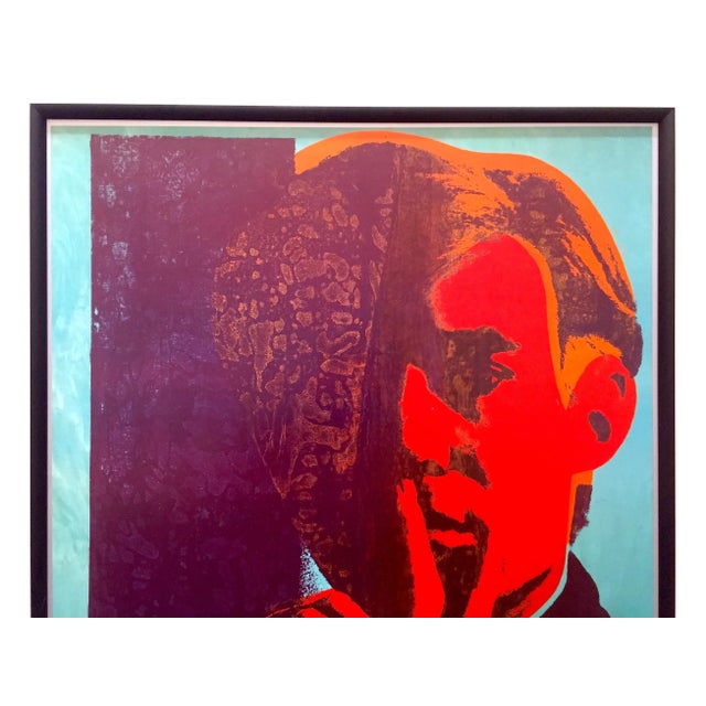 This Andy Warhol Estate rare vintage 1989 iconic Museum of Modern Art retrospective exhibition collector's lithograph...